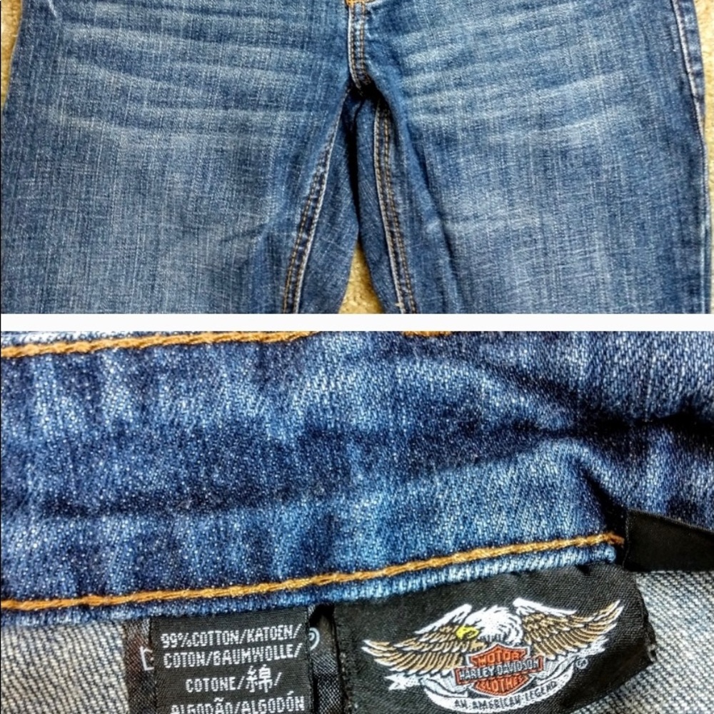 Harley-Davidson Straight Leg Jeans Sz 4-6 - Picture 7 of 8